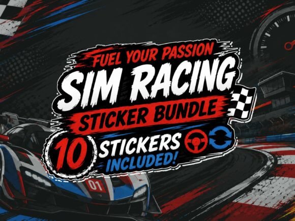 Download 10x Sim Racing Quote Sticker Bundle - Quote sticker bundle Collection