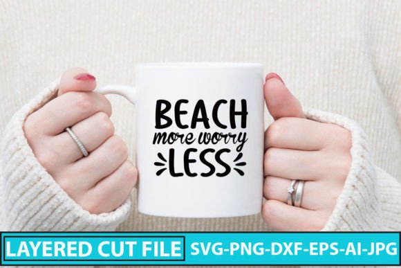Download Beach More Worry Less SVG Cut File - Svg Collection
