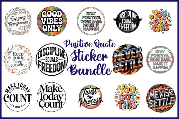 Download Positive Quote Sticker Bundle - Quote sticker bundle Collection