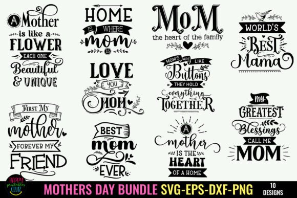 Download Mothers Day SVG Bundle I Mom Quotes SVG - Svg Collection