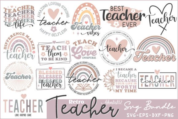 Download Retro Teacher SVG Bundle. - Svg Collection