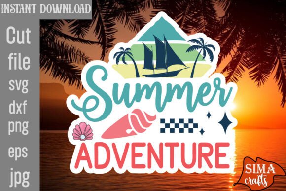 Download Summer Adventure SVG Cut File - Svg Collection