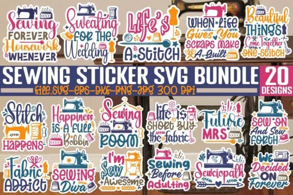 Download Sewing Sticker SVG Bundle,Sewing SVG - Svg Collection