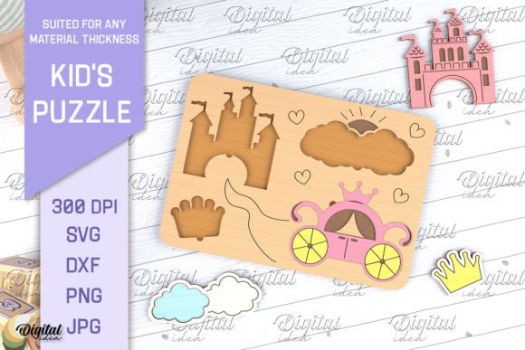 Download Kids Puzzles Laser Cut. Educational SVG - Svg Collection