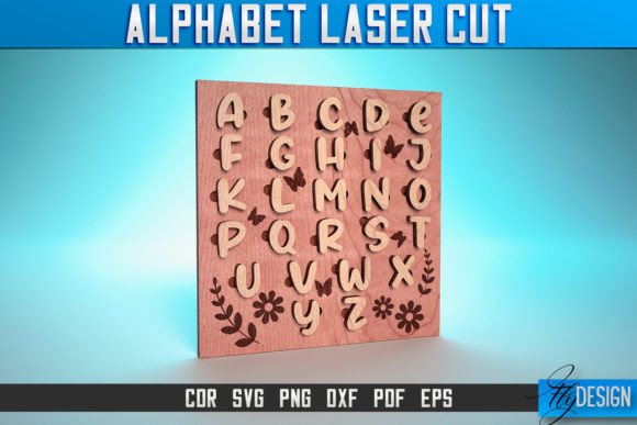 Download Alphabet Laser Cut SVG | Kids Alphabet - Svg Collection