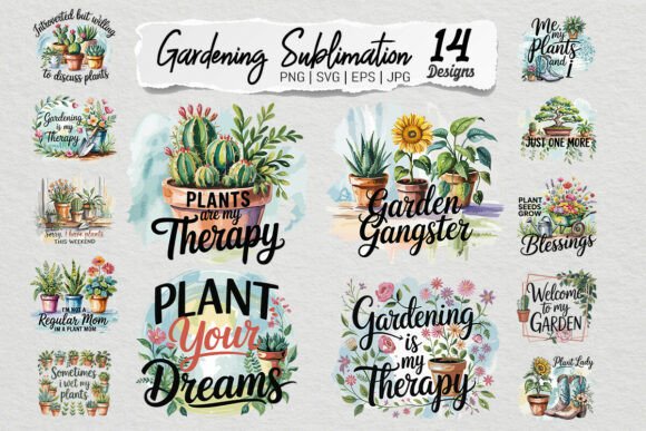 Download Gardening Sublimation SVG PNG Bundle - Svg Collection