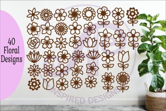 Download 40 Flower SVG Bundle, Floral Cut Files - Svg Collection