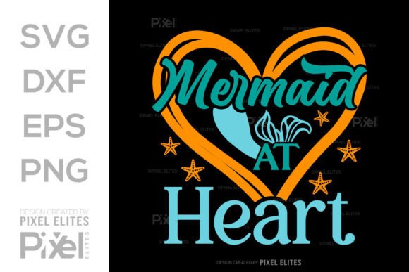 Download Mermaid at Heart SVG, Beach Quote Design - Svg Collection