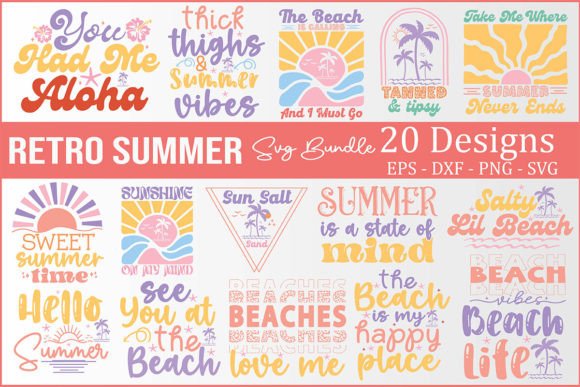 Download Retro Summer SVG Bundle - Summer svg Collection