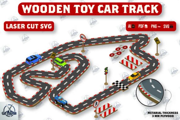 Download Wooden Toy Car Track Laser Cut SVG - Svg Collection