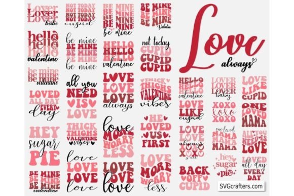 Download 35 Retro Valentine Svg Bundle - Svg Collection