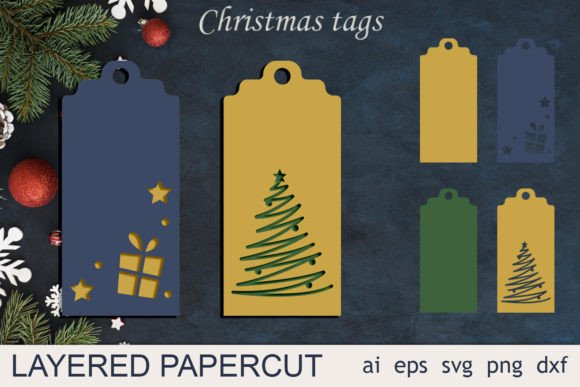 Download Christmas Gift Tags Svg, Holiday Labels - Svg Collection