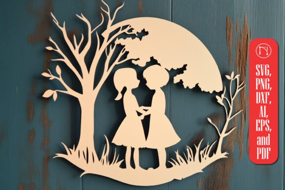 Download Paper Cut Kids Wall Decor SVG - Svg Collection