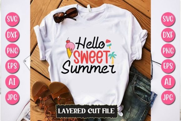 Download Hello Sweet Summer Svg Cut File - Summer svg Collection