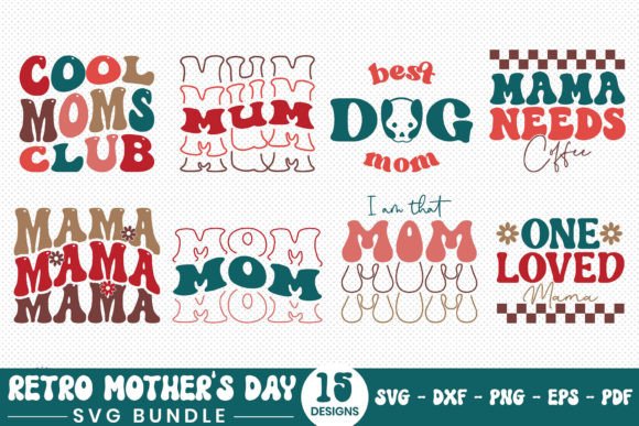 Download Retro Mother's Day SVG Bundle - Svg Collection