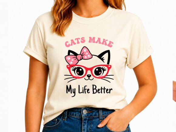 Download Cats Make My Life Better Vector SVG - Svg Collection