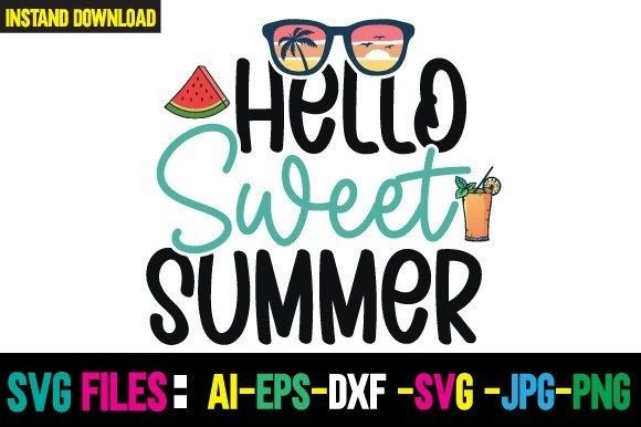 Download Hello Sweet Summer Svg Cut File - Summer svg Collection