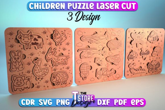 Download Children Puzzle Laser Cut SVG | Children - Svg Collection
