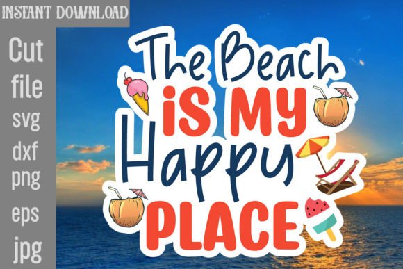 Download The Beach is My Happy Place SVG Cut File - Svg Collection