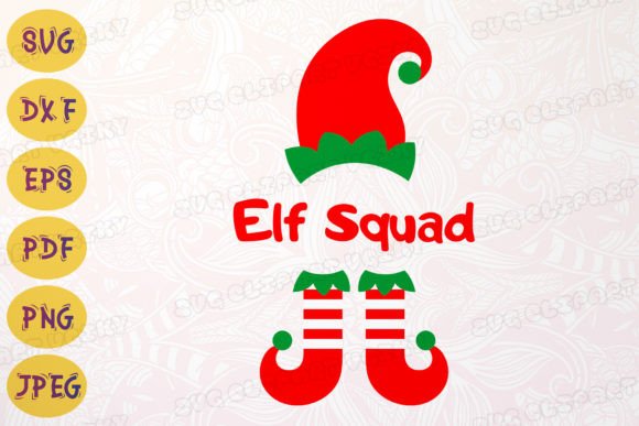 Download Elf Squad Goals SVG Cricut Hat Boots DXF - Svg Collection
