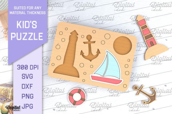 Download Kids Puzzles Laser Cut. Educational SVG - Svg Collection