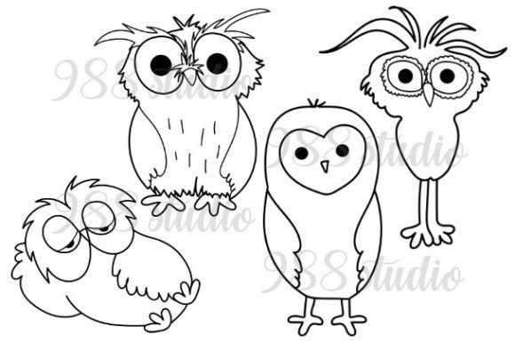 Download Owl Cartoon Svg Png Funny Owls Drawings - Svg Collection