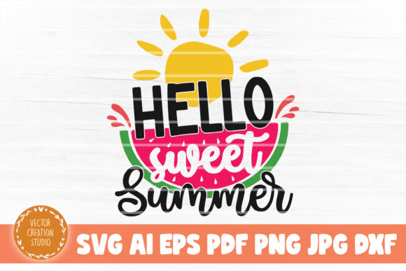 Download Hello Sweet Summer SVG Cut File - Summer svg Collection