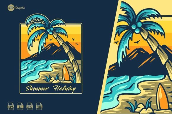 Download Summer Holiday - Illustration - Premium Bundle