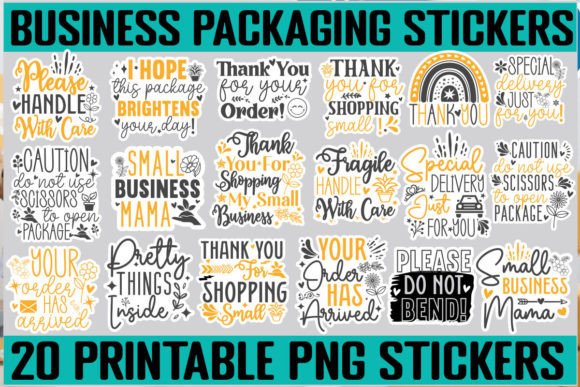 Download Business Packaging Sticker SVG Bundle - Svg Collection