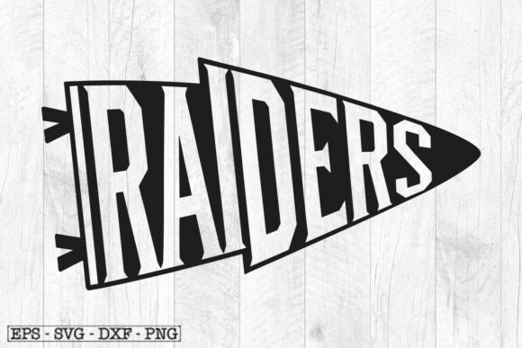 Download Raiders Pennant Mascot Pennant SVG DXF - Svg Collection