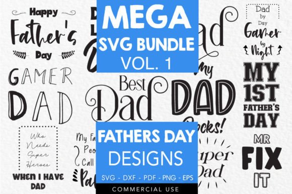 Download Father's Day Designs SVG Bundle Vol. 1 - Svg Collection