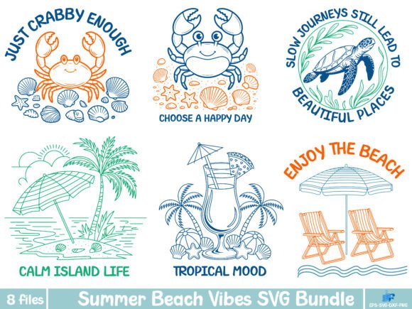 Download Summer Beach Vibes SVG Bundle - Svg Collection