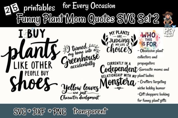 Download Funny Plant Mom Quotes SVG Set 2 - Svg Collection