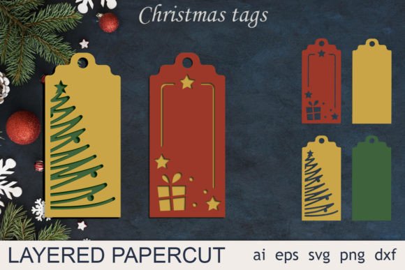 Download Christmas Gift Tags Svg Papercut - Svg Collection