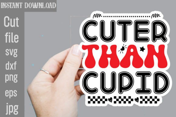 Download Cuter Than Cupid SVG Sticker Designs - Svg Collection
