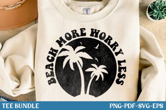 Download Beach More Worry Less, Retro Summer, SVG - Svg Collection