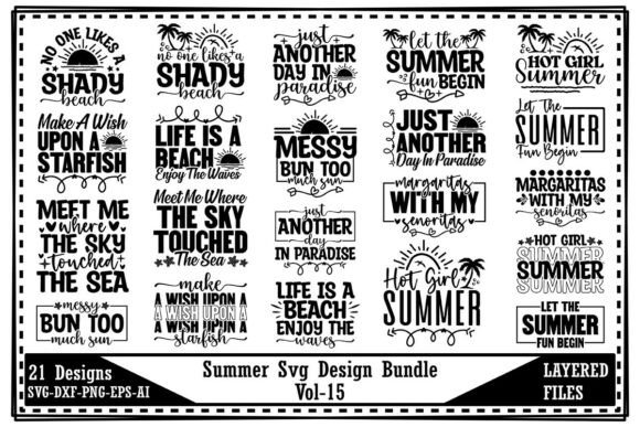 Download Summer Svg Design Bundle Vol-15 - Summer svg Collection