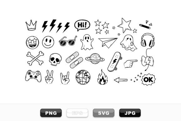 Download Edgy Doodle Icon SVG Pack - Svg Collection