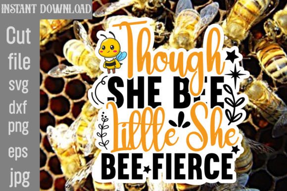 Download Though She Bee Little She Bee Fierce SVG - Svg Collection