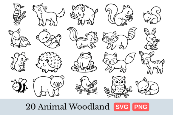 Download Cute Woodland Animals SVG Bundle - Svg Collection